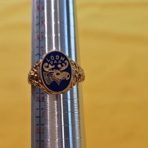 Vintage Loyal Order of Moose (L.O.O.M) P.AP Ring "Past Assistant Protector" Ring